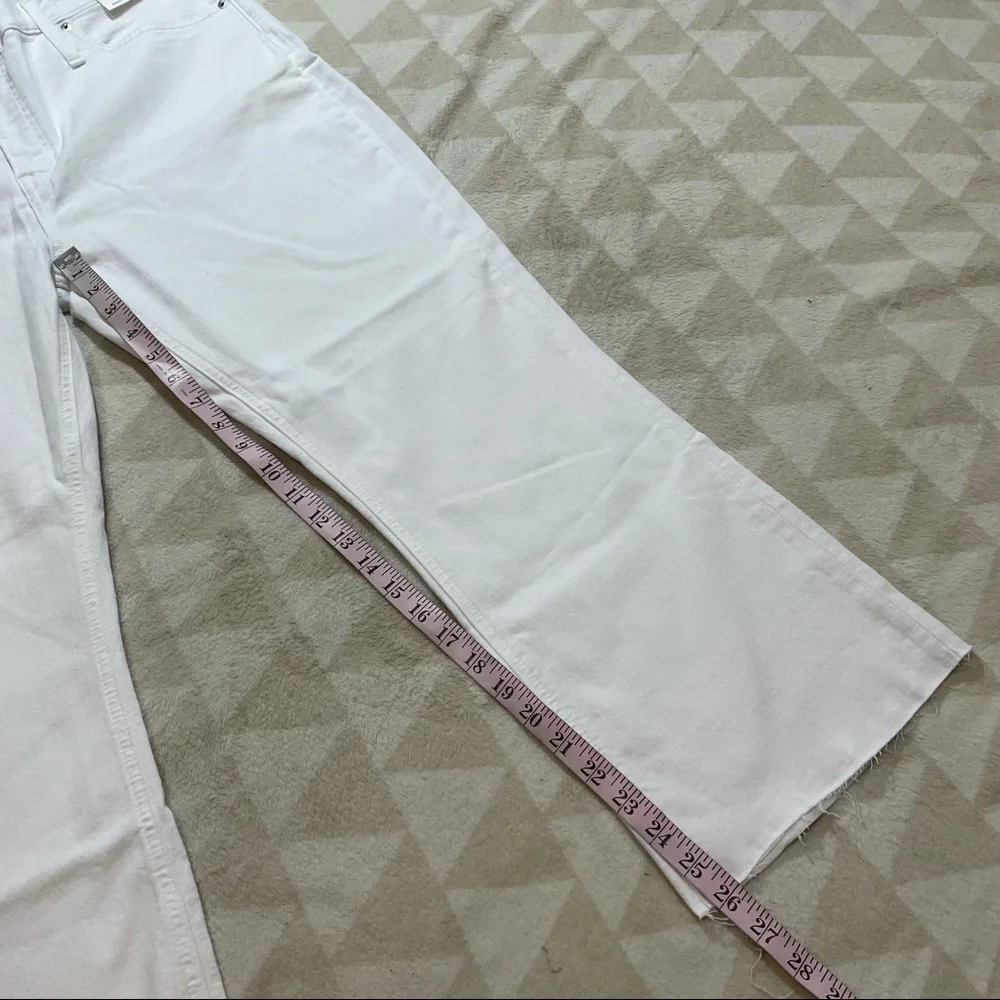 J crew Billie Demi crop jeans white plus 35